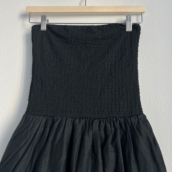 J Crew Strapless Mixy Dress Size XS Black CL174 - Picture 4 of 11